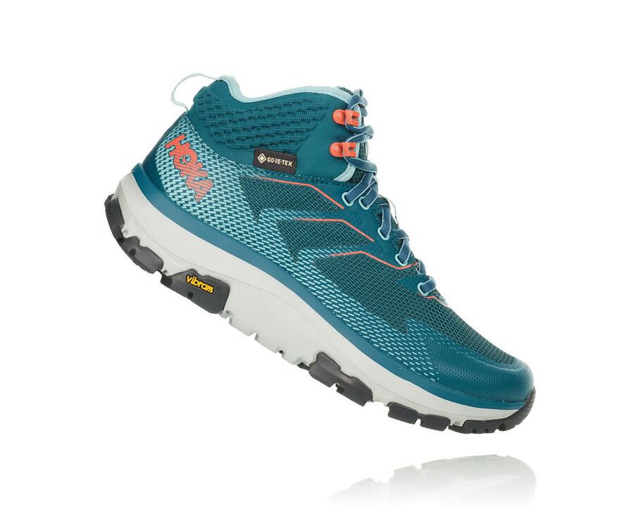 Sapatilhas Hoka One One Feminino Turquesa - Toa Gore-Tex - 378-EYPIDB